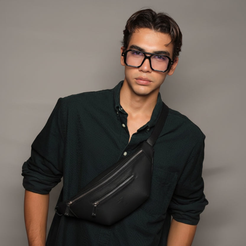 FANNY PACK-TAN NEGRO