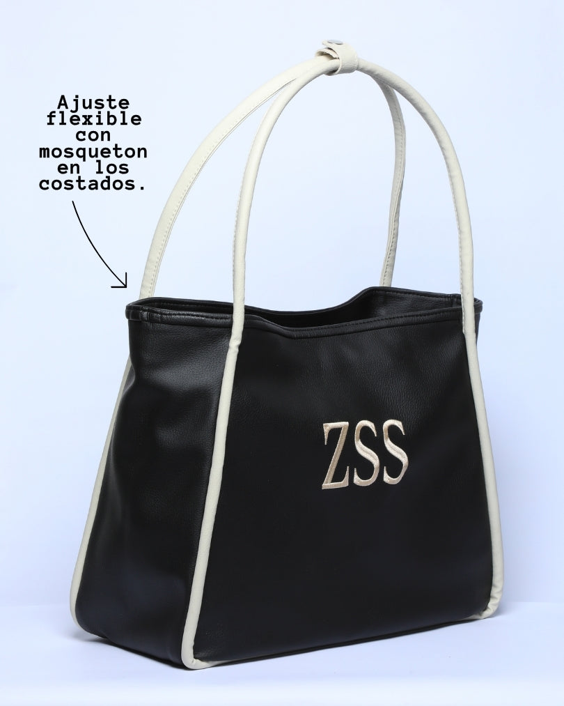 Tote Bag Lylo I Personalizado Negro x Beige