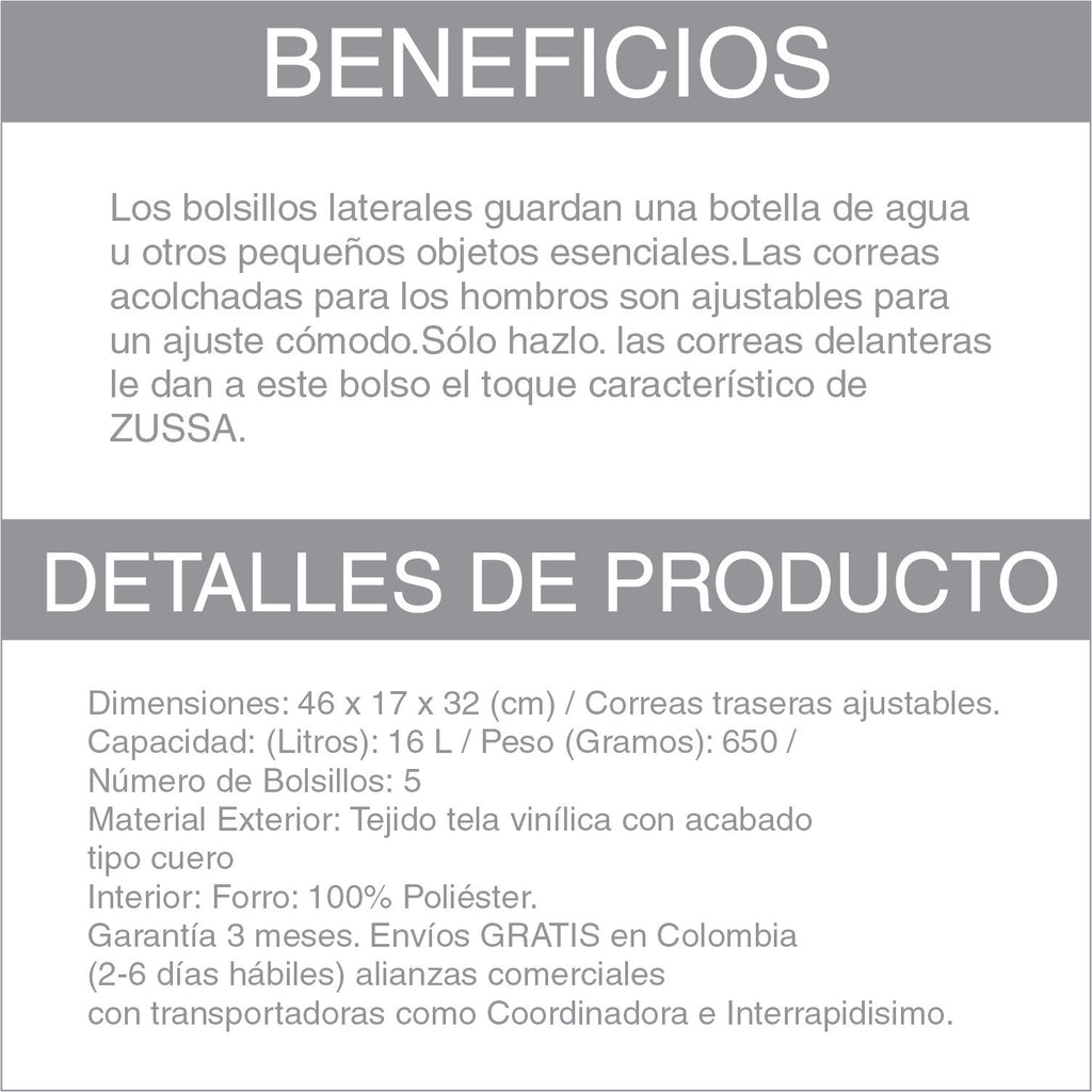 BACKPACK TITAN VERDE LIGHT - ZUSSA